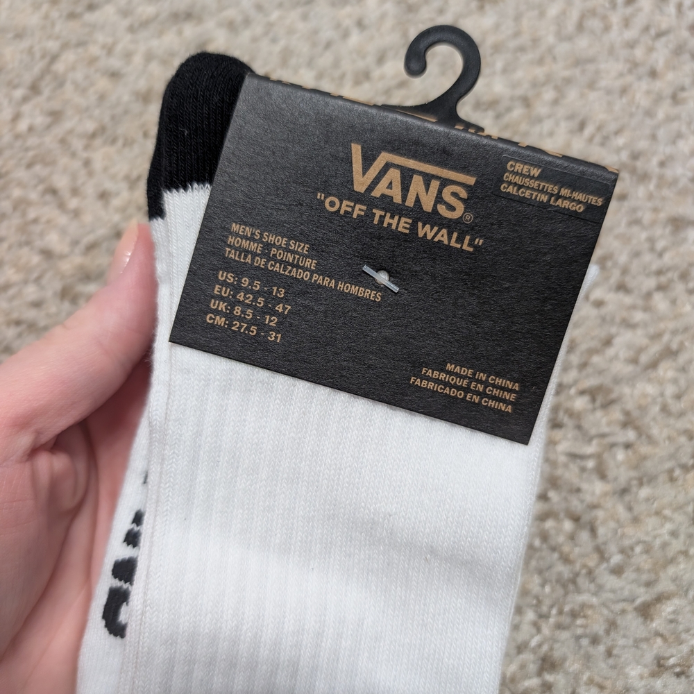 🤙Vans White Tube Socks - Picture 3 of 4